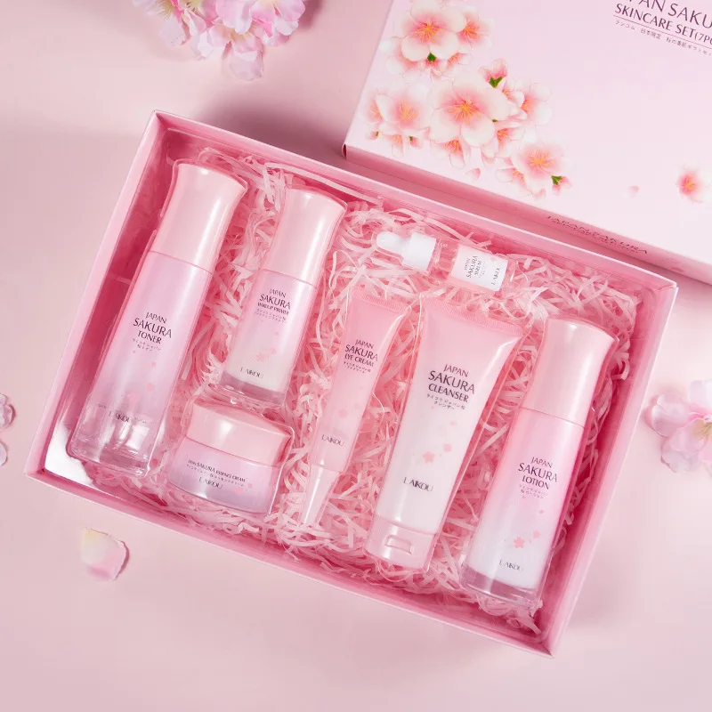 Hyaluronic Acid Serum - 7pcs/Set LAIKOU Sakura Facial Skin Care