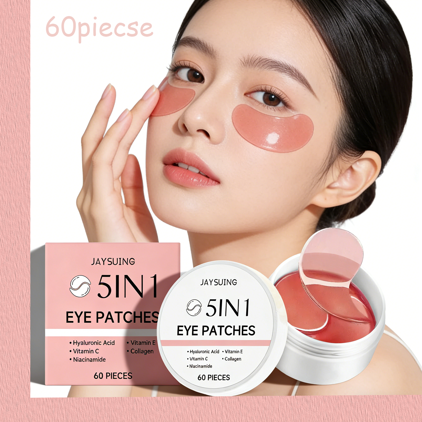 JAYSUING 5-in-1 under Eye Patc – Hyaluronic Acid Serum recenzja i cena