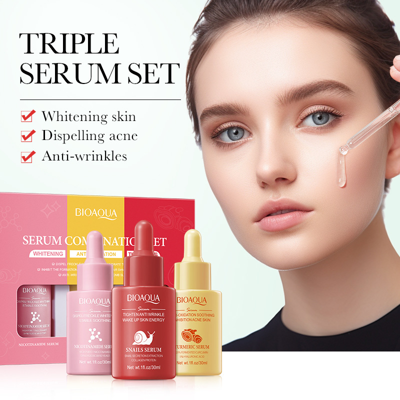 3pcs/set BIOAQUA Vitamin C Ret – Hyaluronic Acid Serum recenzja i cena