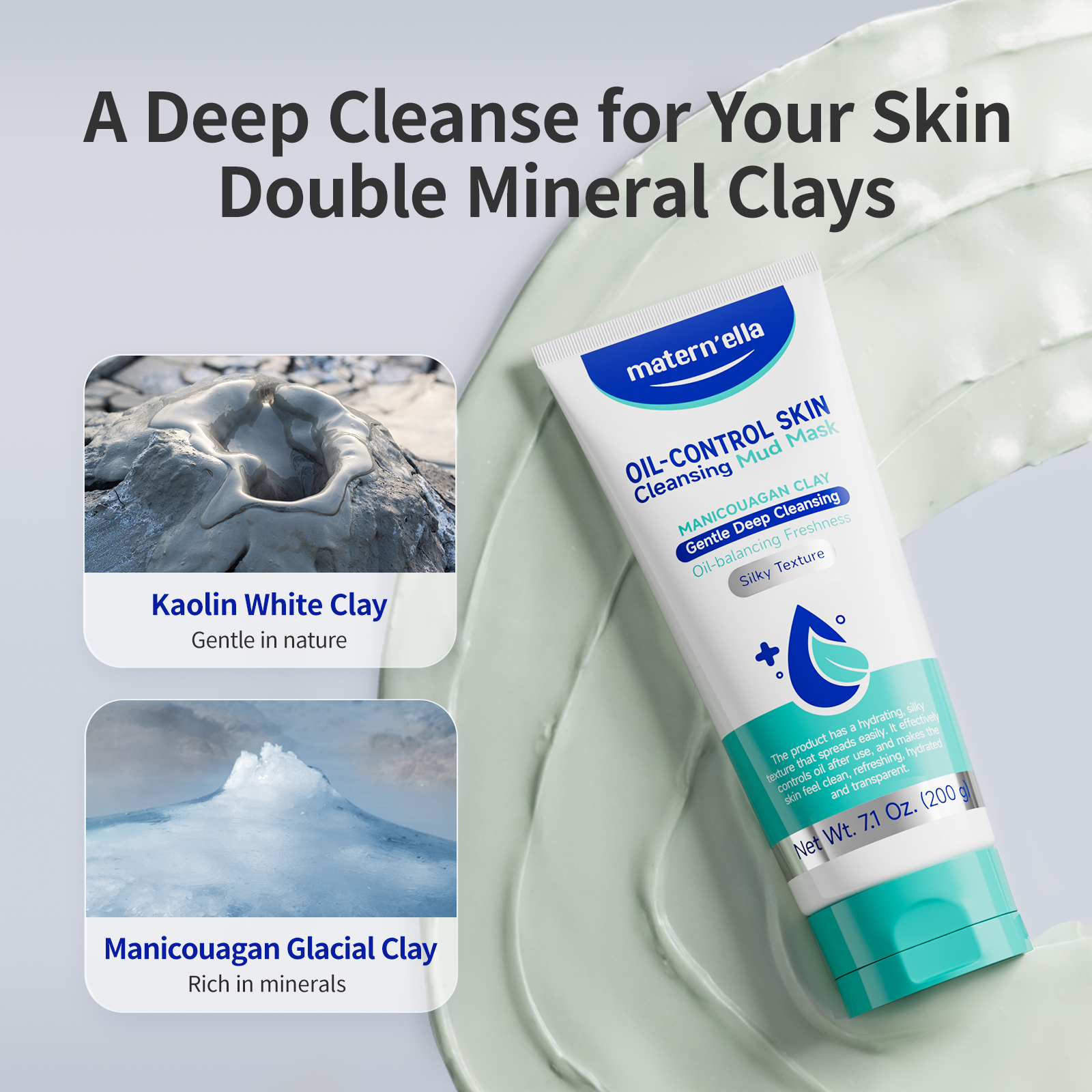 Matern'ella Manicouagan Clay M – Mud Mask Kaolin recenzja i cena
