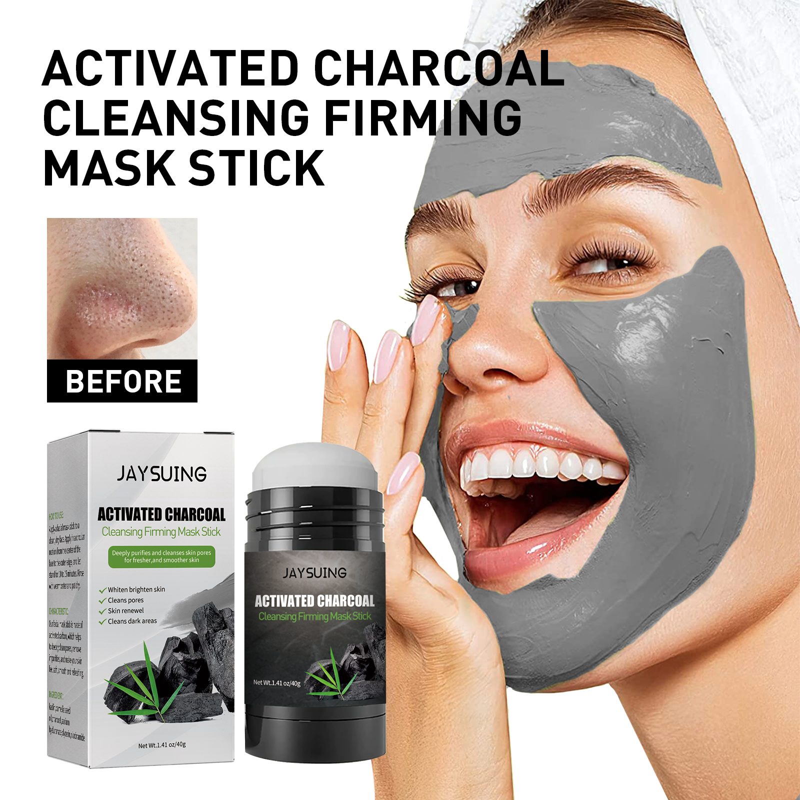 40g Activated carbon facial ma – Mud Mask Kaolin recenzja i cena
