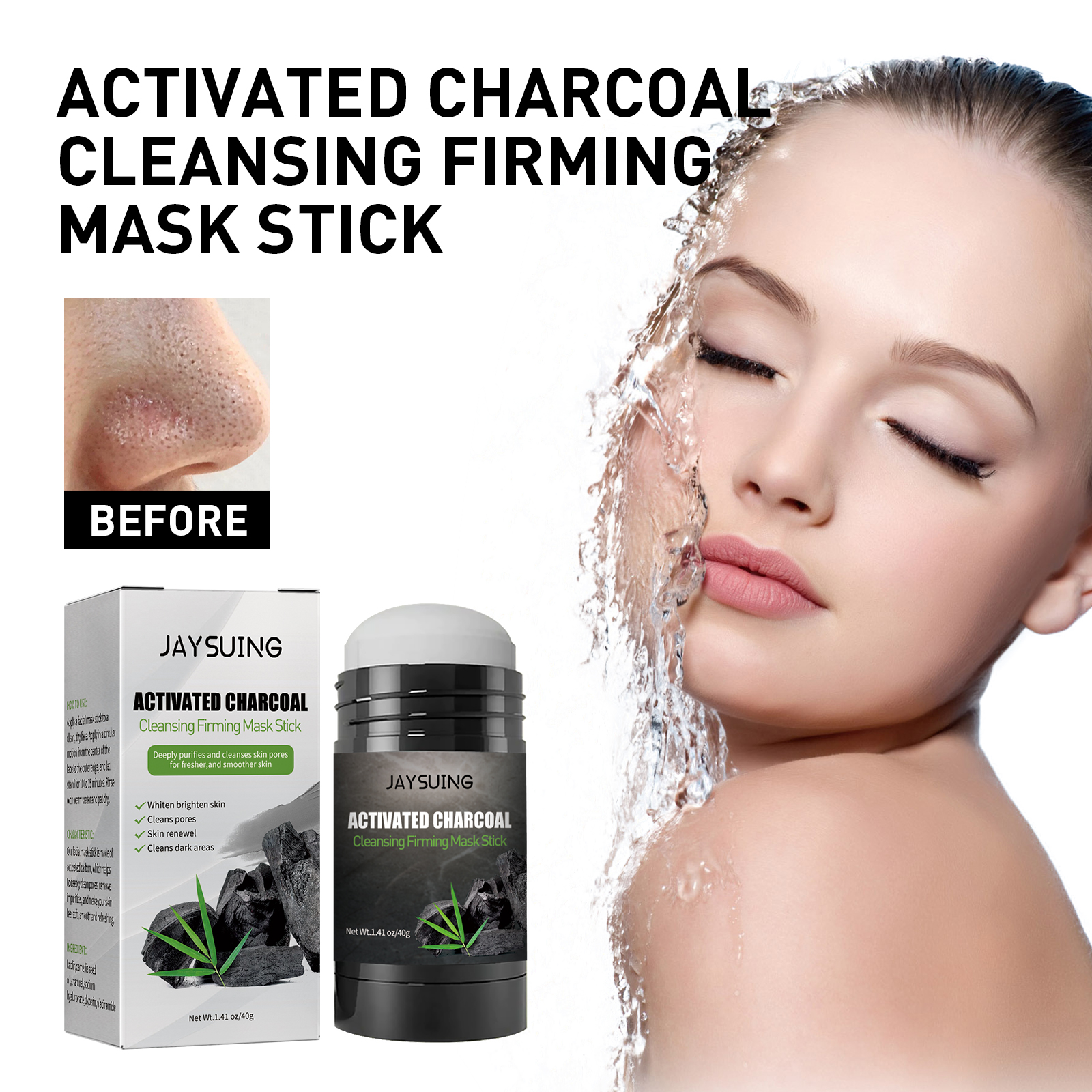 40g Activated carbon facial ma – Mud Mask Kaolin recenzja i cena
