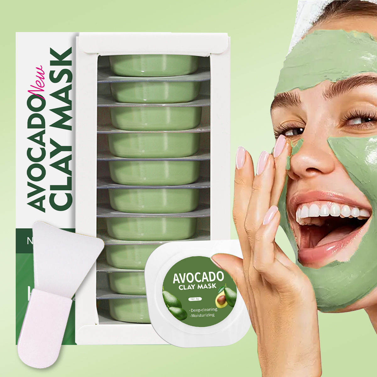 5g/0.17oz*10 Avocado disposabl – Mud Mask Kaolin recenzja i cena