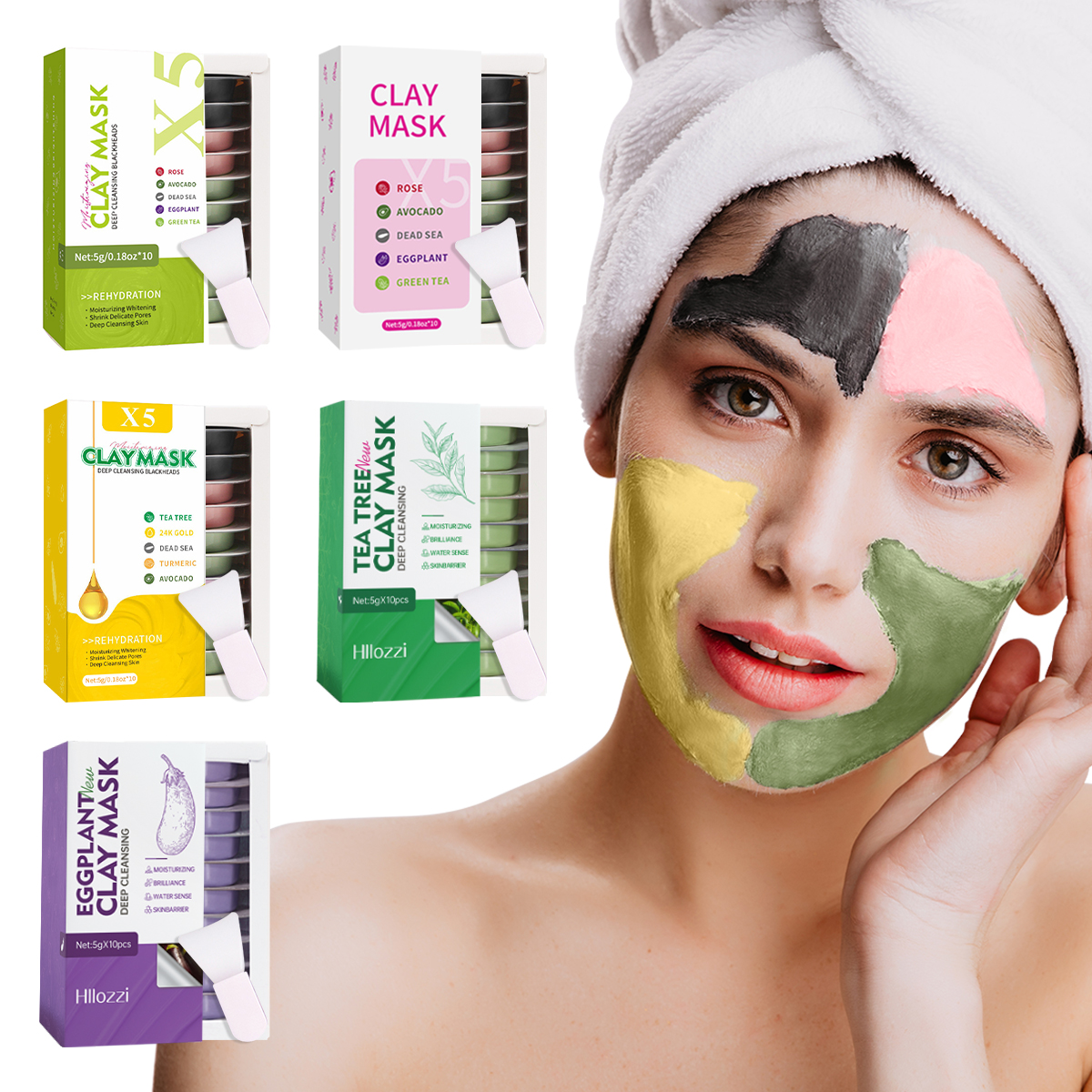 5g*10pcs Facial Cleansing Mud  – Mud Mask Kaolin recenzja i cena