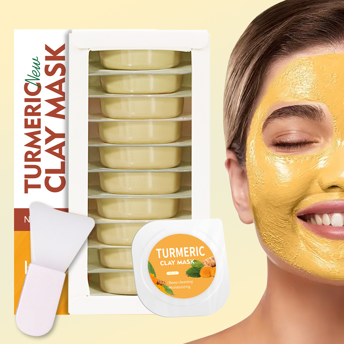 5g/0.17oz*10 Turmeric clay mud – Mud Mask Kaolin recenzja i cena