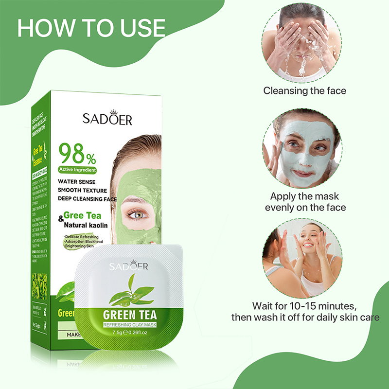8pcs Green Tea Cleaning Mud Ma – Mud Mask Kaolin recenzja i cena