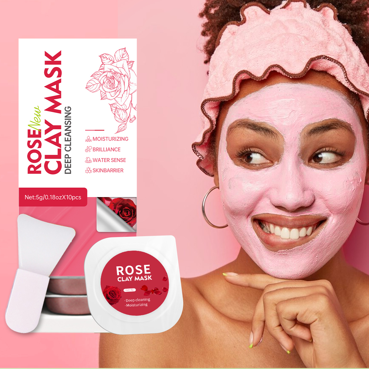 5g/0.18oz*10 Rose Cleansing Mu – Mud Mask Kaolin recenzja i cena